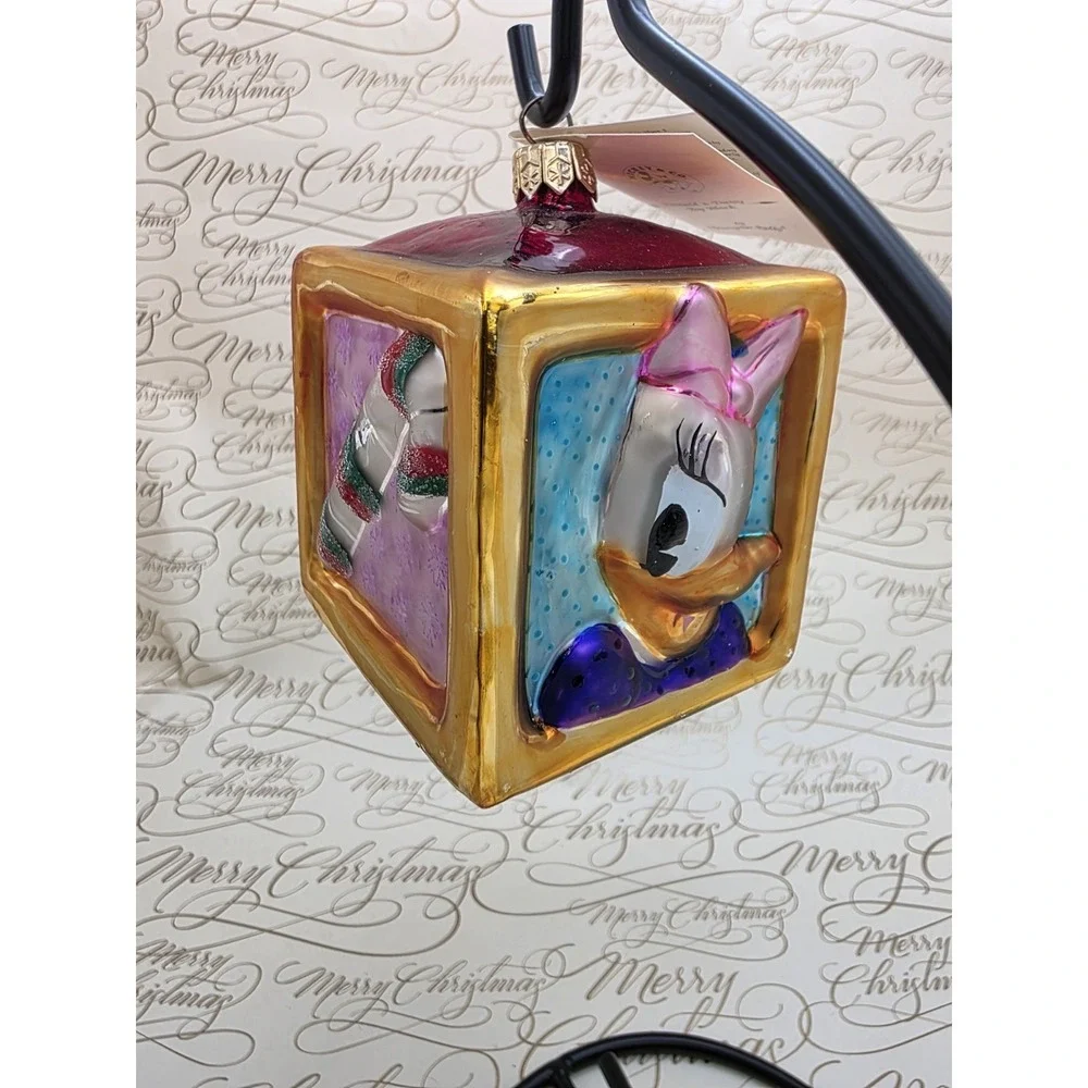 Christopher Radko Disney Donald Daisy Toy Block 98-DIS-11 Poland Ornament